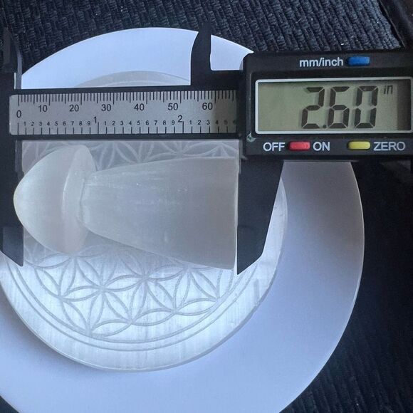 Selenite Crystal Mushroom Carving‎ - Picture 7 of 12